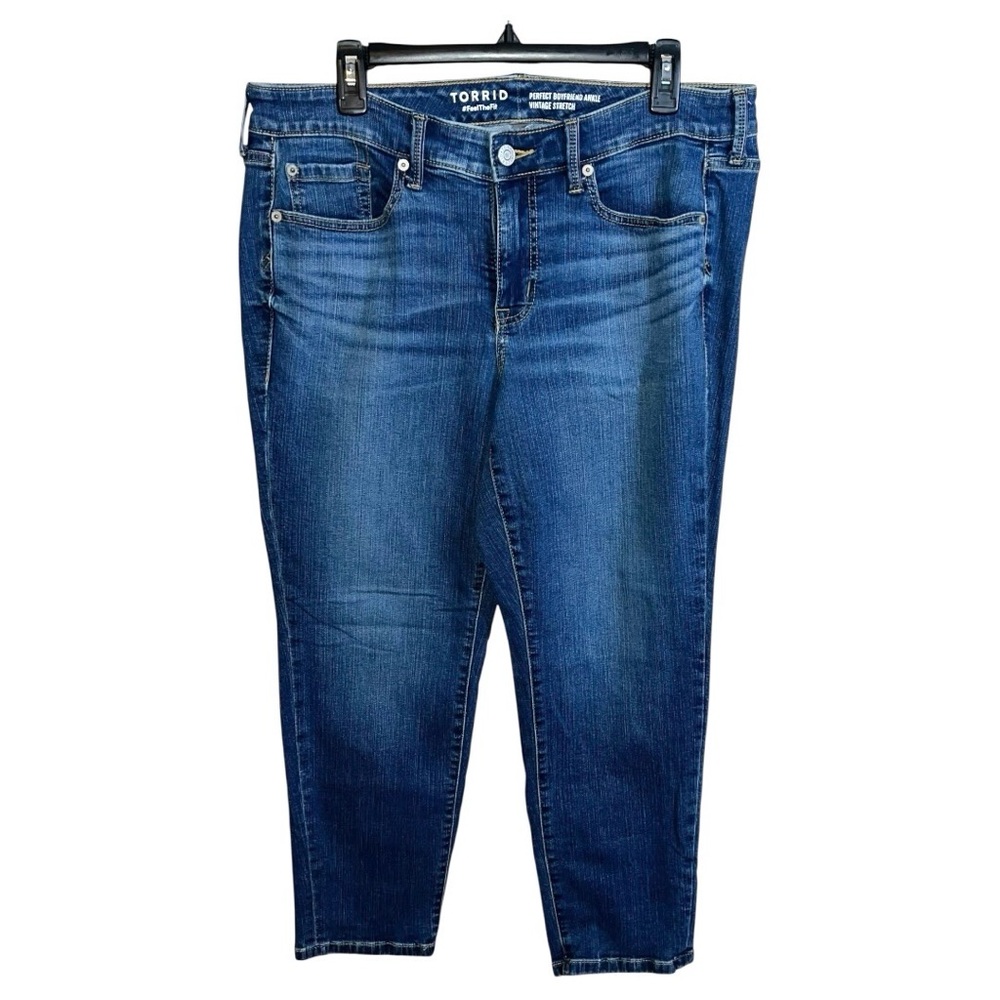 torrid Dark Blue Ankle Crop Jeans